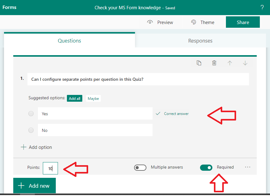 Conduct Online Exam Using Microsoft Forms